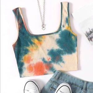 Tie Dye Crop Top Tank